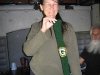 Laura shows off her shift handle cozy