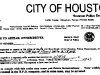 Houston Police Hit and Run Letter