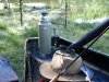 The Manly Stanley Thermos keeps  coffee hot for fishing