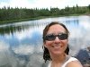 Self Portrait of Rene Swimming Waterdog Lake at Vickers Ranch