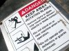 Mower Implement Safe Haying Warning Sign