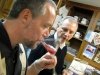 Jim tastes Christmas martinis with Dave