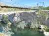 Old Swinging Bridge over Wind River by Largest Hot Springs in Thermopolis, WY