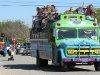 Hippie bus in Niland Tomato Festival Parade