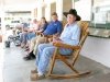 Hanging out on the Stillwell Store porch