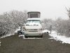 VW Westfalia Camping in the snow at Black Canyon National Park