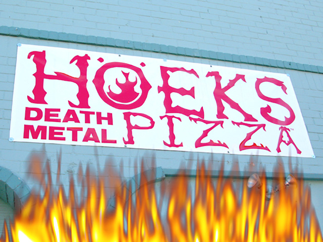 Hoeks Death Metal Pizza Sixth Street Austin Texas