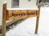 Snow falls on Jerry's Acres 