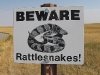 Badlands Warning Sign