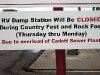 Sewer Plant Overload Warning in Caddot, WI