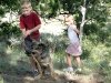 Wyatt plays with Purcell kids