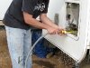 Jim cleans out RV water heater and replaces annode.