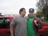Jim models his trucker cap for Joel