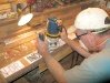 Making Condo Plat Street Signs while Workamping at Vickers Ranch