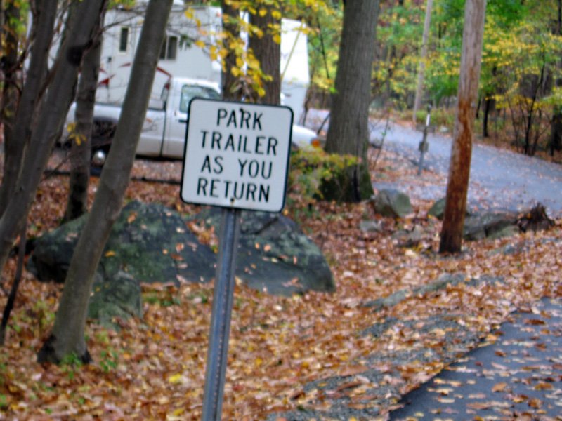 Park As You Return Sign Park As You Return Sign
