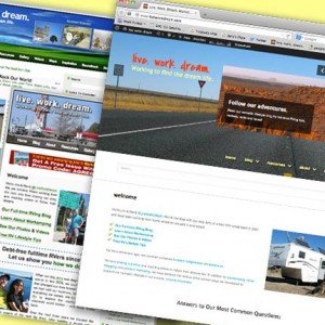 The New and Improved LiveWorkDream.com live work dream rv lifestyle worpress blog theme overhaul