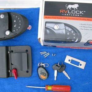 RVLock Keyless RV Lock Handle Product Review RVLock-Keyless-RV-Entry-Door-Handle-Install