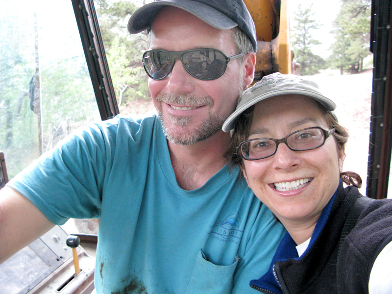 Two Dorks in a Backhoe at Vickers Ranch