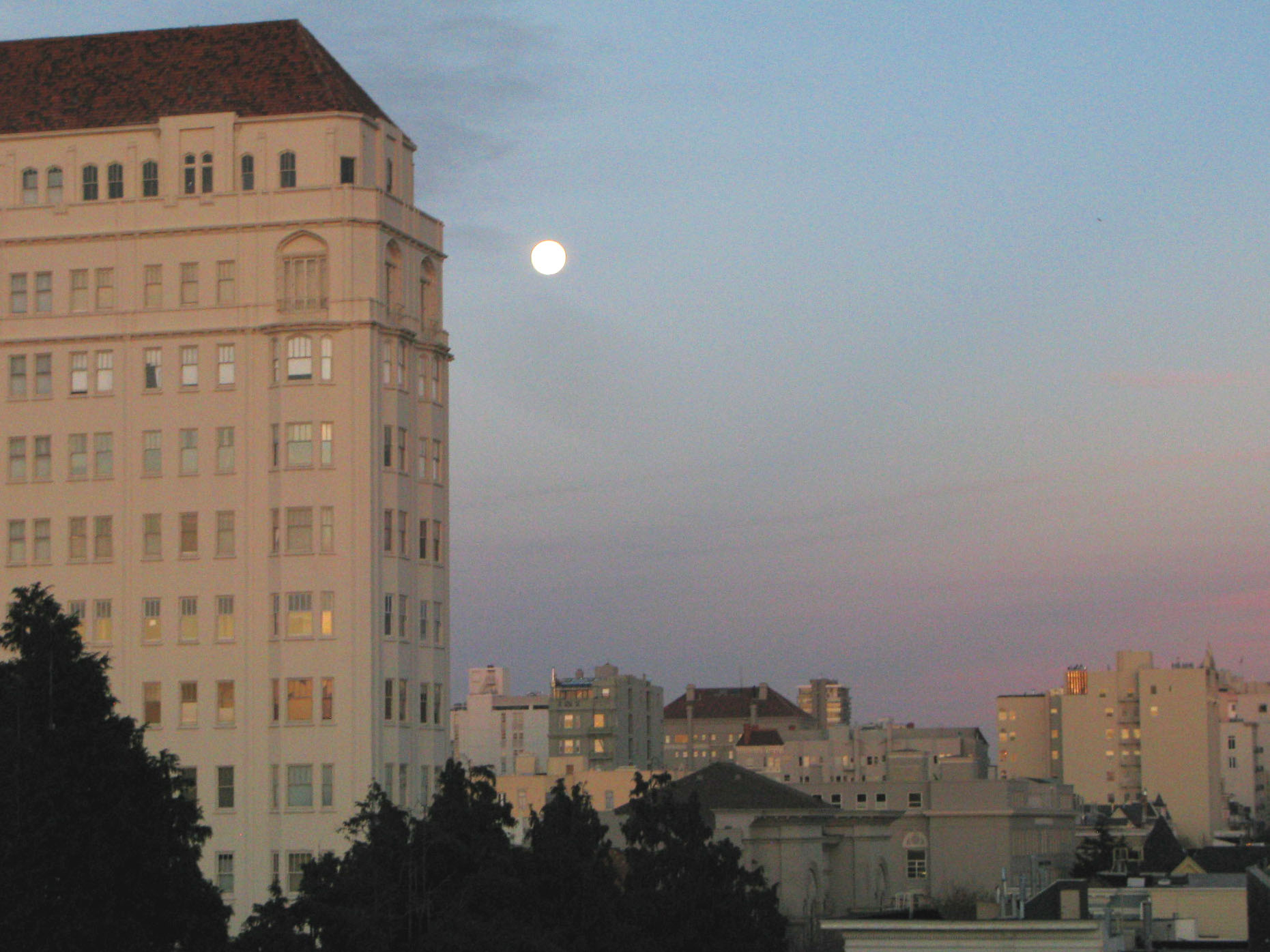 Full Moon Over San Francisco