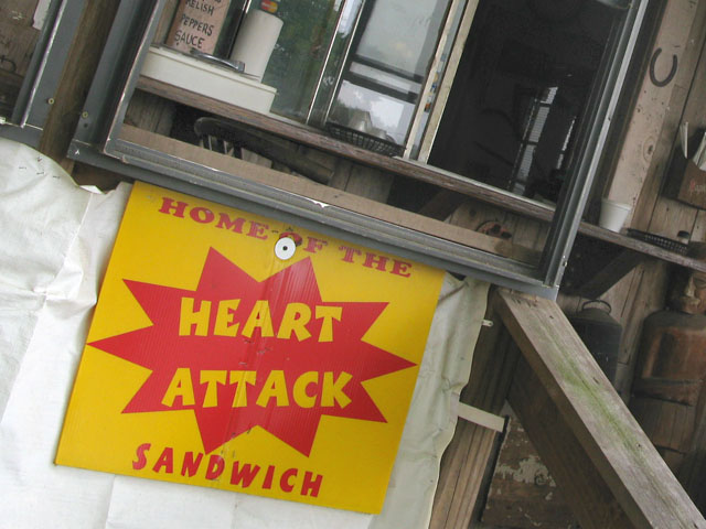 Have a Heart Attack Sandwich at Pop's Pit