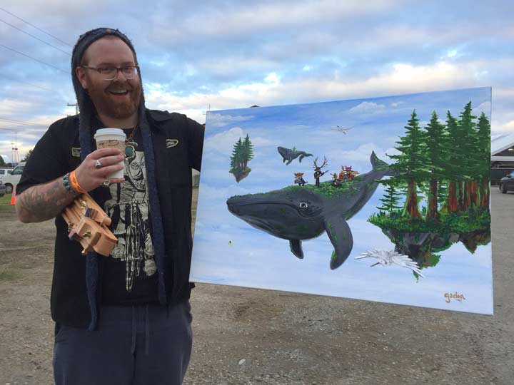 2017 Humboldt Cannifest Artists Live Painting