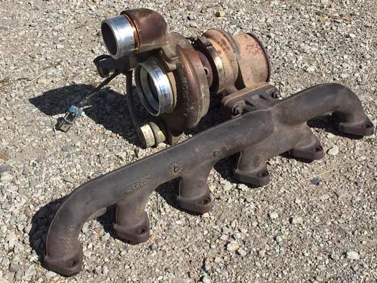 Old Diesel Turbo and Exhaust Manifold