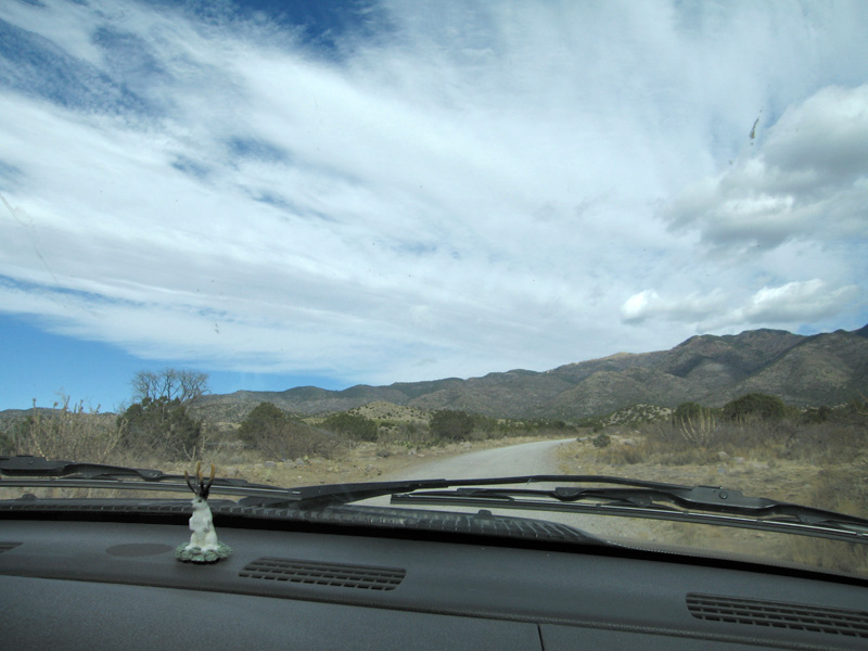 Rene drives the open roads in New Mexico