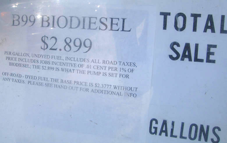 biodiesel cost in Michigan